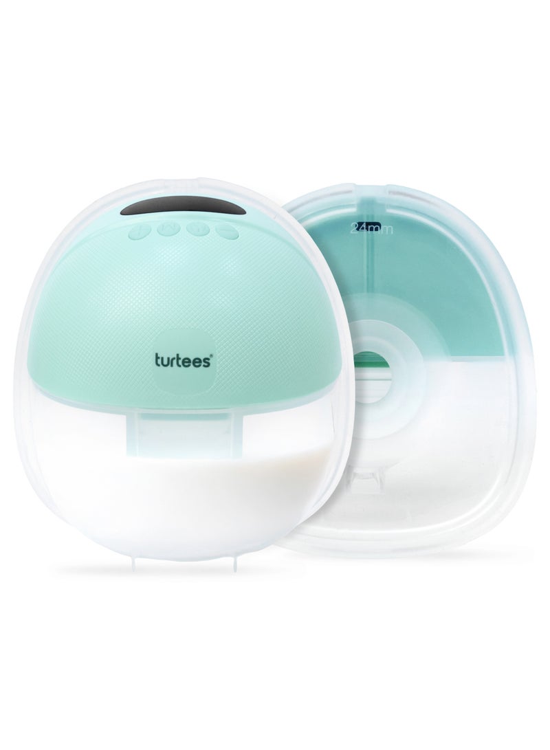 Turtees Wearable Electric Breast Pump for Mothers | Hands-Free In-Bra Milk Expression | Natural Suction with Massage, Multitronic & Express Modes | USB Rechargeable, Portable & Quiet - Image 1